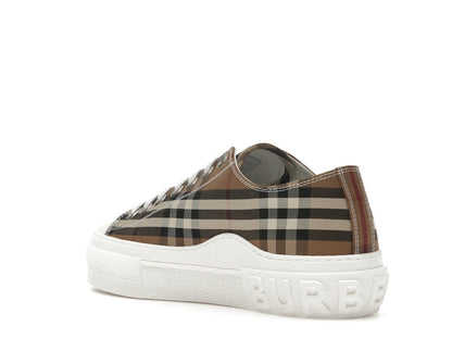 Burberry Vintage Check Cotton Sneakers Birch Brown