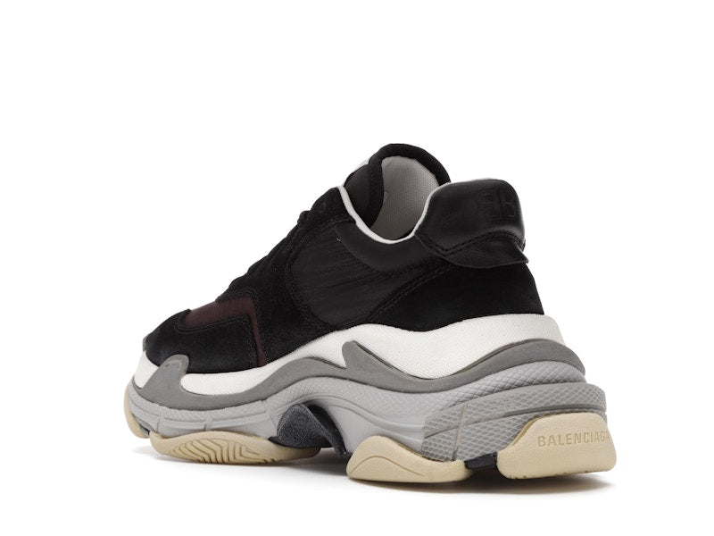Balenciaga Triple S Black Burgundy