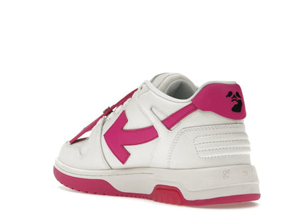 OFF-WHITE Out Of Office Calf Leather White Fuchsia (Women's)