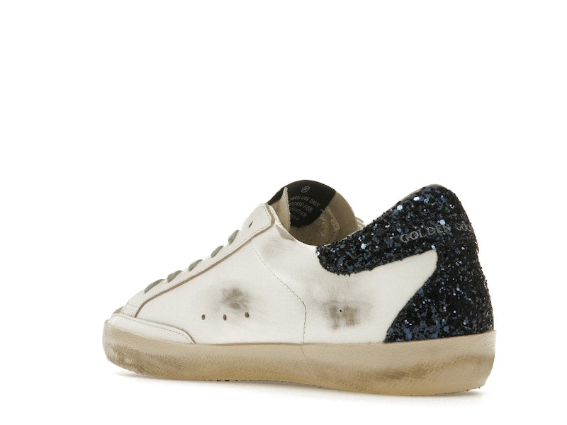 Golden Goose Super-Star White Blue Glitter (Women's)