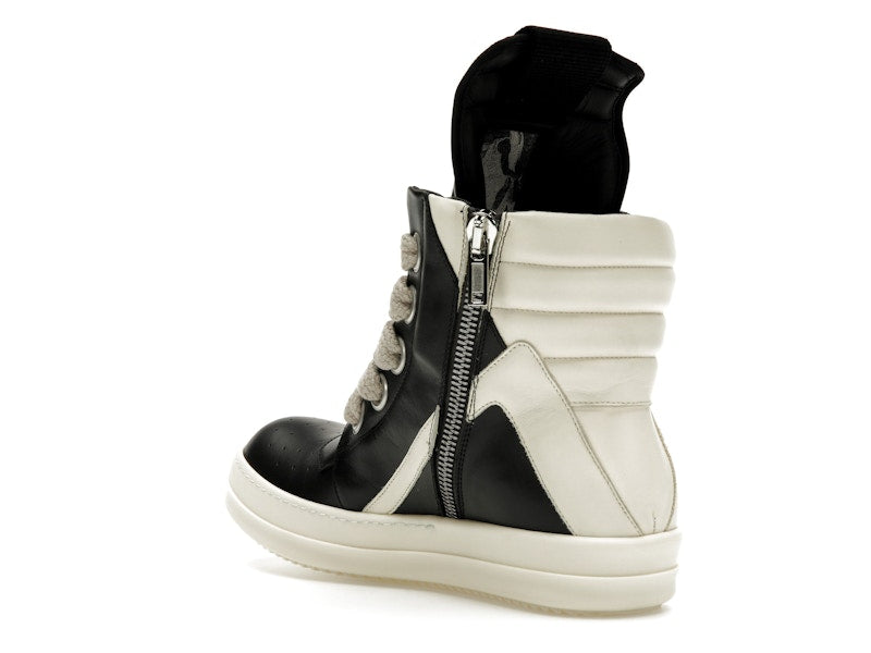 Rick Owens GeoBasket Oversized Eylet Black Milk