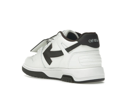 OFF-WHITE Out Of Office OOO Low Tops White Brown