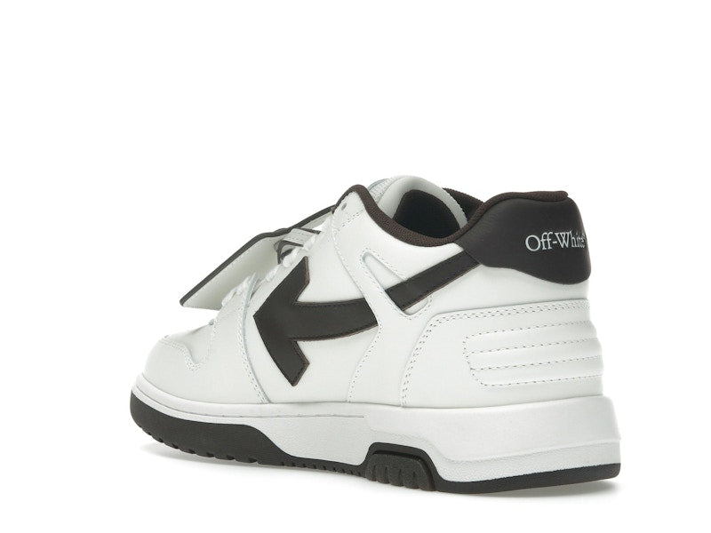 OFF-WHITE Out Of Office OOO Low Tops White Brown