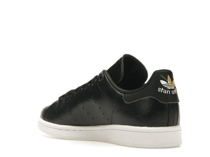 adidas Stan Smith Cracked Leather Black Gold (Women's)