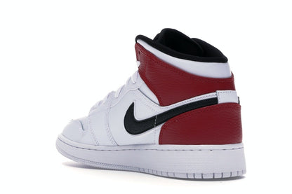 Jordan 1 Mid White Black Gym Red (GS)