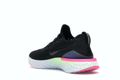 Nike Epic React Flyknit 2 Black Sapphire Hyper Pink (Women's)
