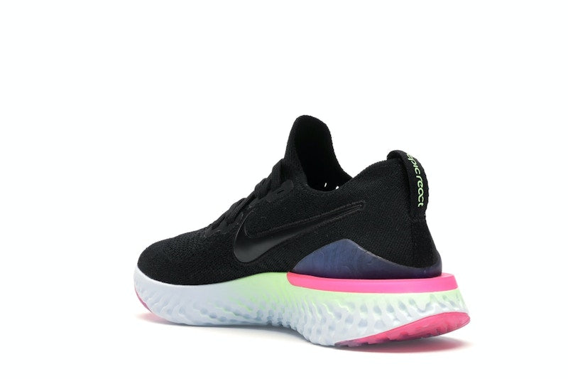 Nike Epic React Flyknit 2 Black Sapphire Hyper Pink (Women's)