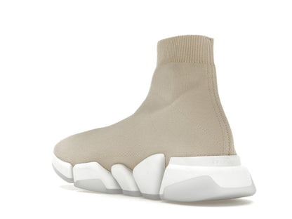 Balenciaga Speed 2.0 Recycled Sole Transparent Sole Beige