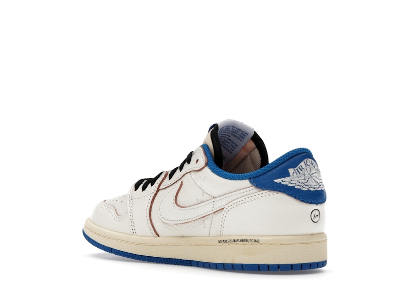 Jordan 1 Retro Low OG SP Fragment x Travis Scott Sail Military Blue (PS)