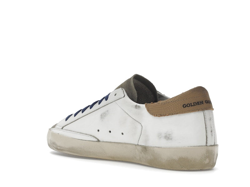 Golden Goose Super-Star Suede Toe White Taupe Royal Blue Black