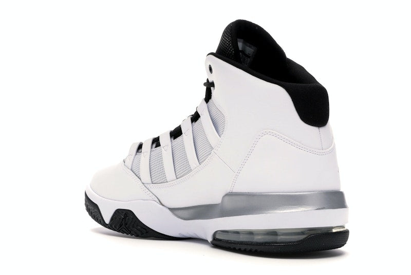 Jordan Max Aura White Metallic Silver Black