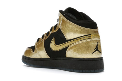 Jordan 1 Mid Metallic Gold Coin Black (GS)
