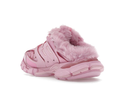 Balenciaga Track Mule Pink Faux Fur (Women's)