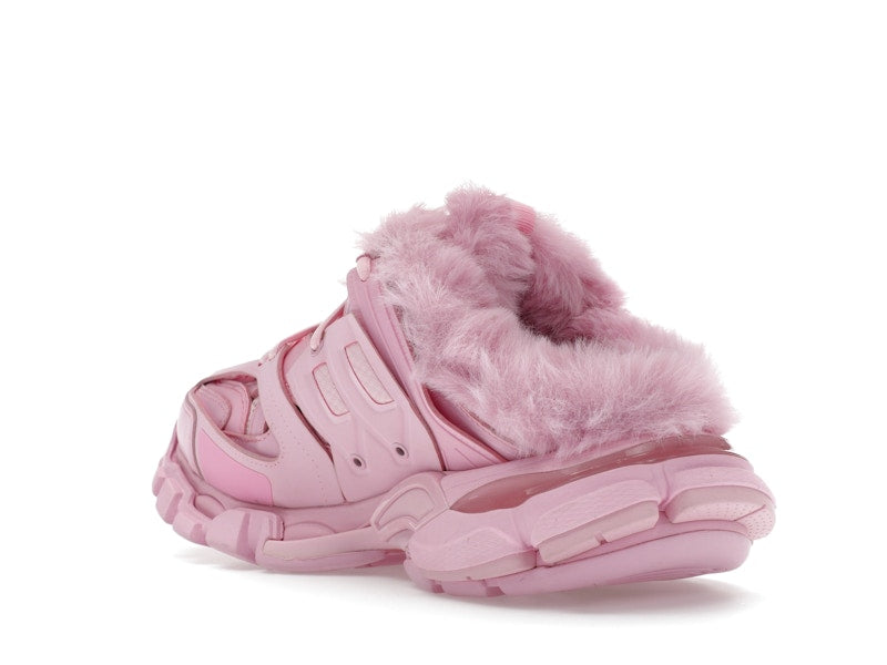 Balenciaga Track Mule Pink Faux Fur (Women's)