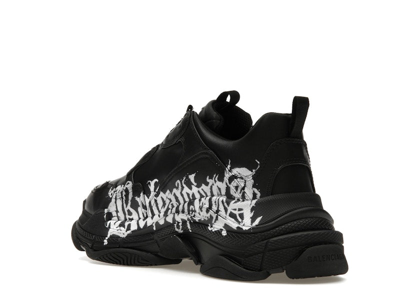 Balenciaga Triple S DIY Metal Artwork Black