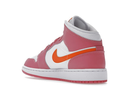 Jordan 1 Mid Pinksicle Safety Orange (GS)