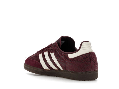adidas Samba OG Snakeskin Maroon Cream White (Women's)