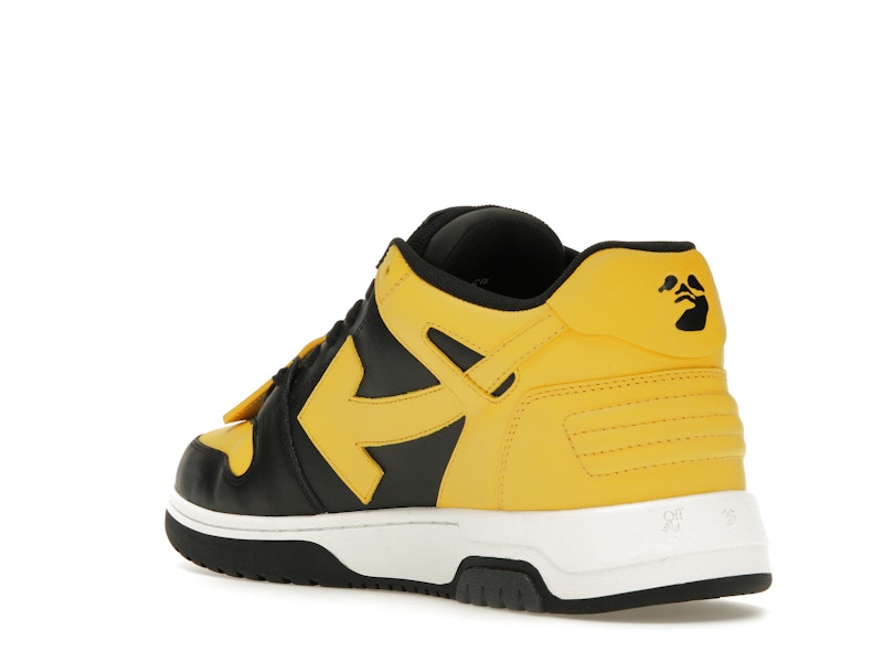 OFF-WHITE Out Of Office OOO Low Tops Black Yellow
