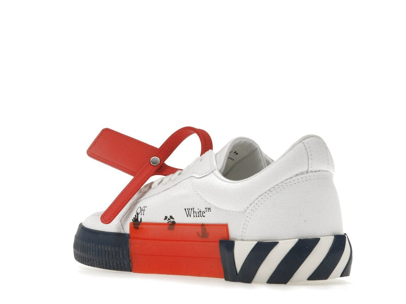 OFF-WHITE Vulcanized Low White Blue Canvas