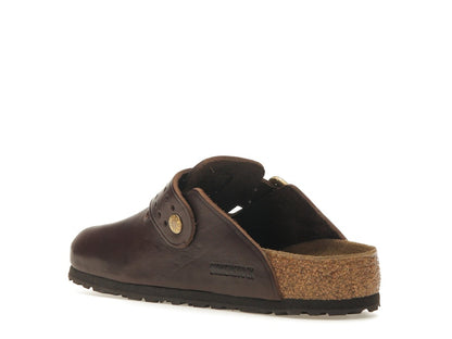 Birkenstock Boston Bold Leather Roast Brown