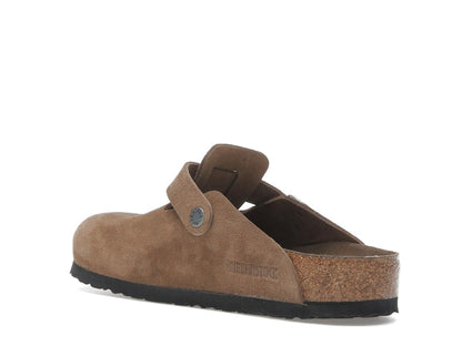 Birkenstock Boston Soft Footbed Suede Dark Tea Tonal