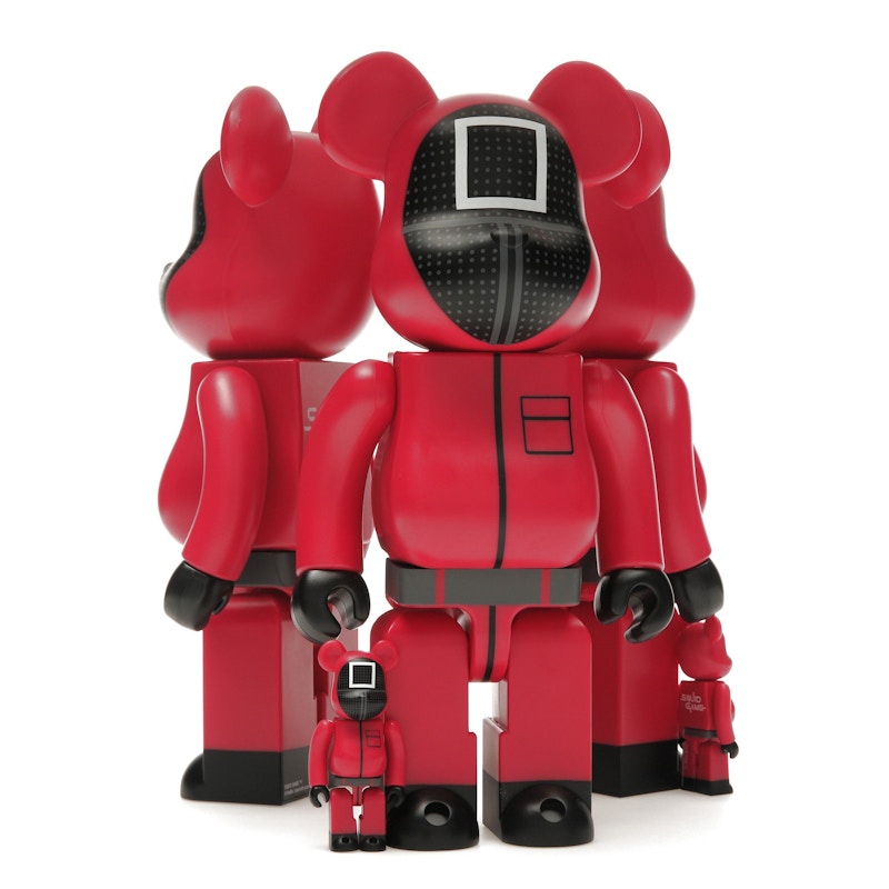 Bearbrick x Squid Game Guard (Circle/Triangle/Square) 100% & 400% Set of 3