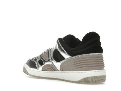 Gucci Basket Low Silver Black