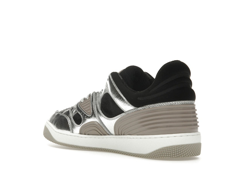 Gucci Basket Low Silver Black