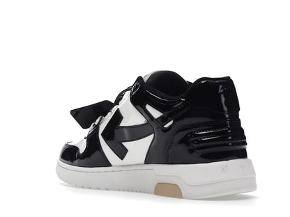 OFF-WHITE Out Of Office OOO Low Tops Patent Black White