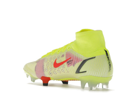 Nike Mercurial Superfly 8 Elite FG Volt Black Bright Crimson