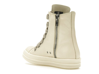 Rick Owens Lido High Sneaks Jumbo Laced Milk
