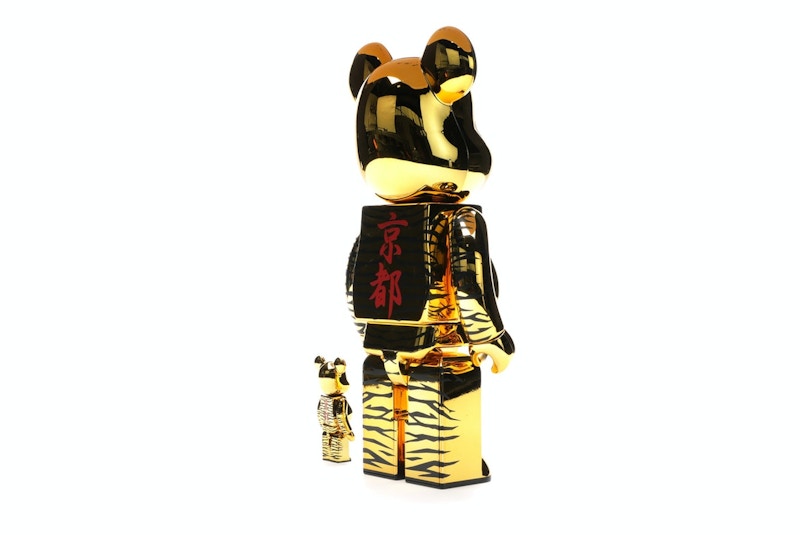 Bearbrick x Tyga x Hajime Sorayama 100% & 400% Set Gold