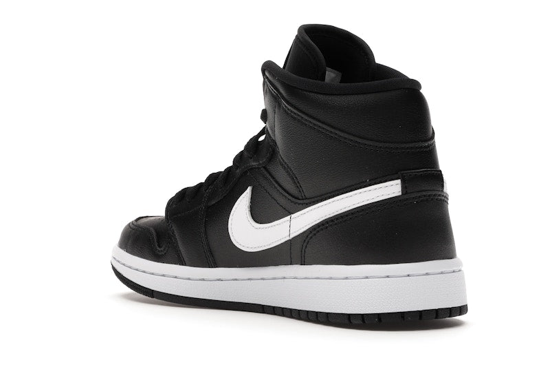 Jordan 1 Mid Black White (Women's)