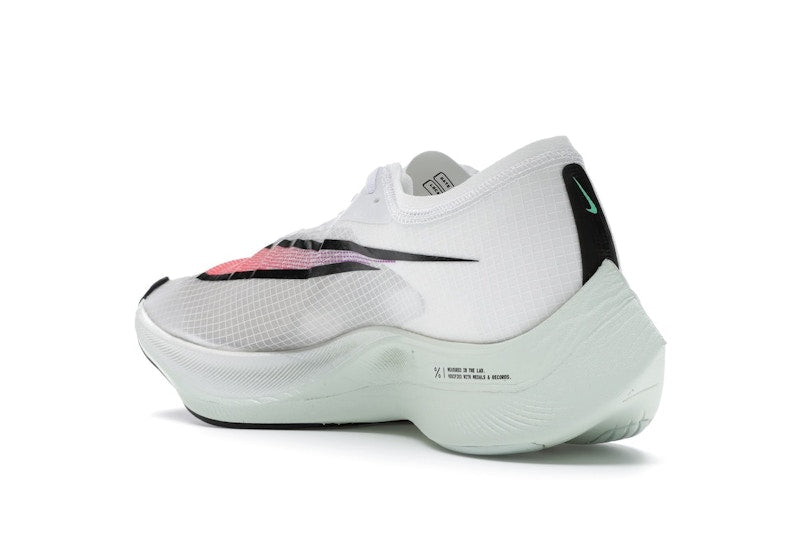 Nike ZoomX Vaporfly Next% White Hyper Jade Flash Crimson