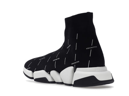 Balenciaga Speed 2.0 Black White Logo