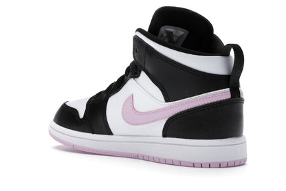 Jordan 1 Mid White Black Light Arctic Pink (PS)