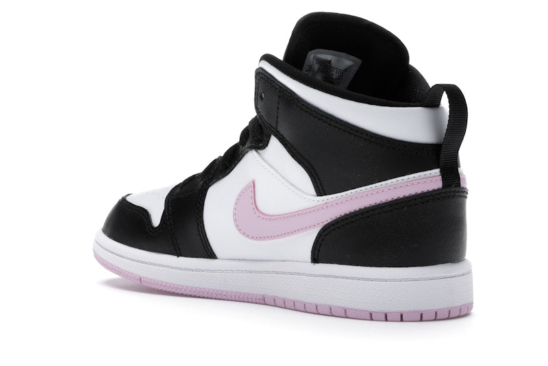 Jordan 1 Mid White Black Light Arctic Pink (PS)