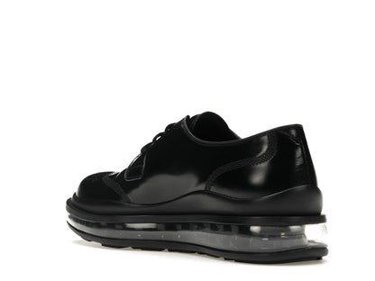 Prada Lace-Up Derby Black Brushed Leather