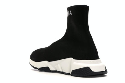 Balenciaga Speed Sock Slip-On Black White