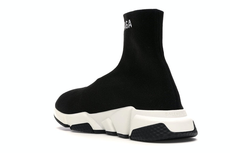 Balenciaga Speed Sock Slip-On Black White