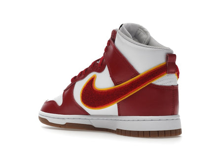 Nike Dunk High Chenille Swoosh White Gym Red