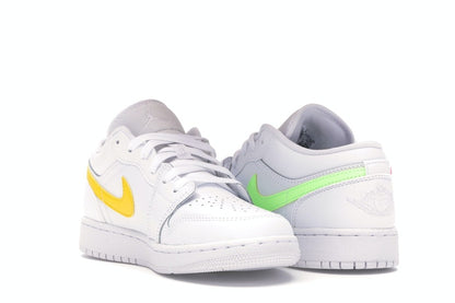 Jordan 1 Low White Neon (GS)
