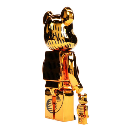 Bearbrick Garfield 100% & 400% Set Gold Chrome Ver.