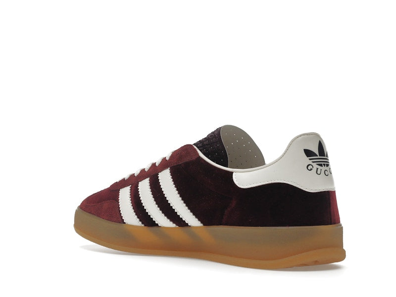 adidas x Gucci Gazelle Burgundy Velvet