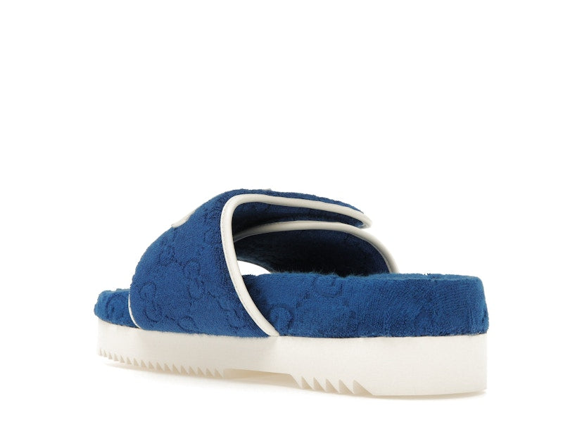 adidas x Gucci GG Platform Sandal Blue
