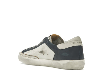 Golden Goose Super Star White Dark Blue Gun Metal