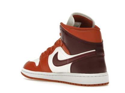 Jordan 1 Mid Dusty Peach Night Maroon (Women's)