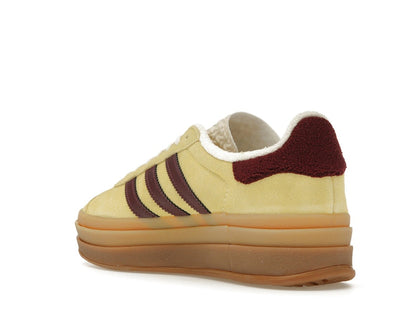 adidas Gazelle Bold Almost Yellow Maroon (Women's)