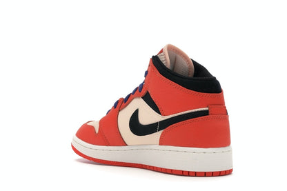 Jordan 1 Mid Team Orange Black (GS)
