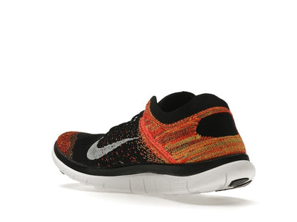 Nike Free Flyknit 4.0 Black Volt Bright Crimson